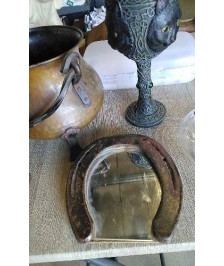 DECO MIROIR FER A CHEVAL 