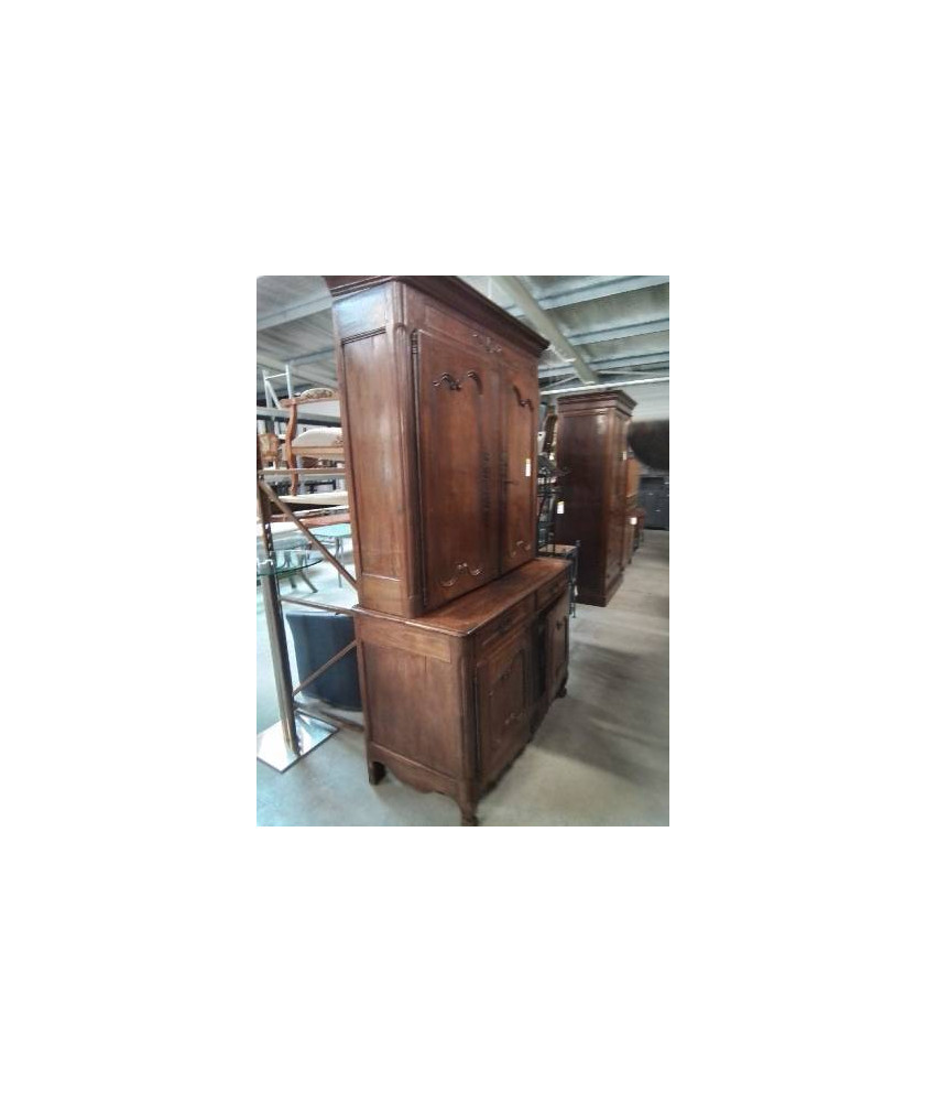 BUFFET 2 CORPS MOULURÉ 4 PORTES RÉGENCE EPOQUE XVIIIE