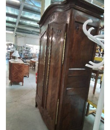 ARMOIRE RÉGENCE MOULUREE LINGERE ET PENDERIE 2 PORTES 