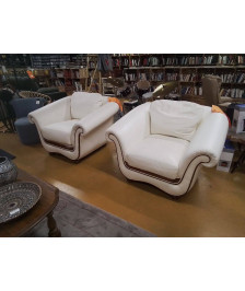 FAUTEUILS CUIR ITALIEN 
