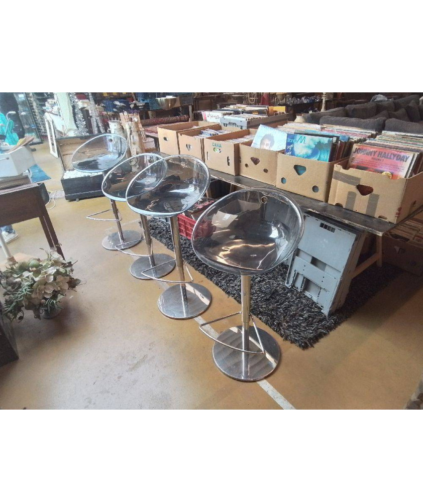 TABOURET ITALIEN PEDRALI GLISS SUR PISTONS 