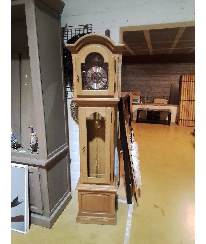 HORLOGE DE PARQUET 2 POIDS EN L’ETAT 