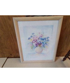 AQUARELLE ’ BOUQUET DE FLEURS PASTELS’