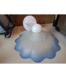 SUSPENSION EN VERRE BLEU