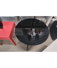 TABLE BASSE RONDE NOIR / TRIPOD - EN L’ETAT