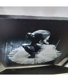 TOILE XL DANSEUSE TUTU FOND NOIR