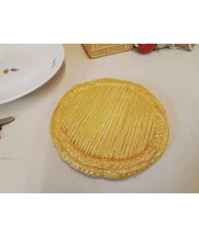 DESSOUS DE PLAT EN CERAMIQUE EFFET PAILLE