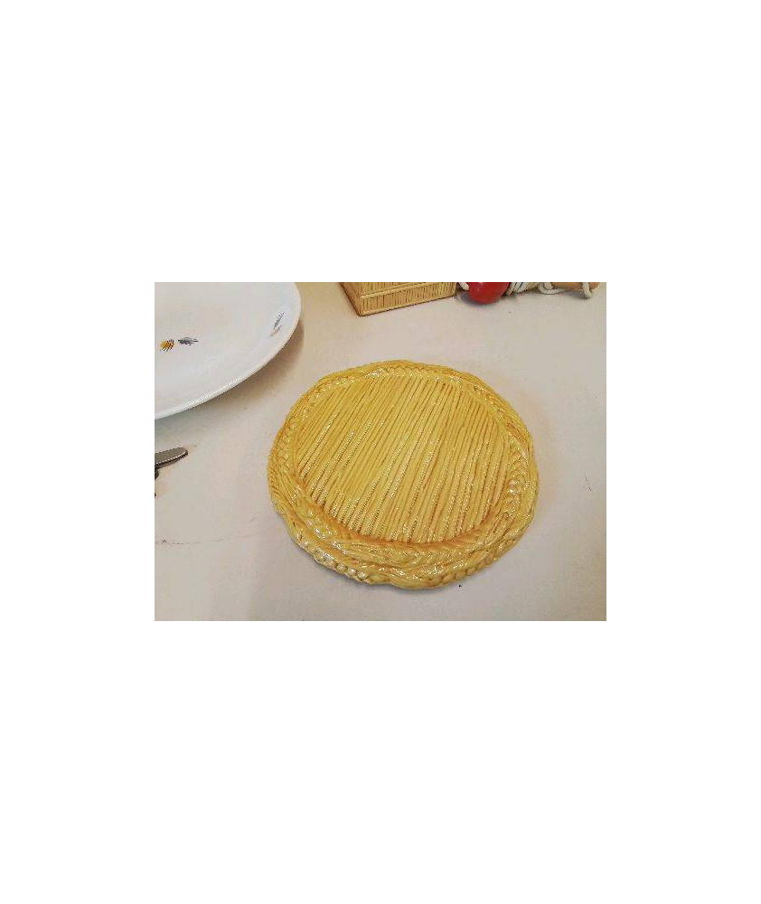 DESSOUS DE PLAT EN CERAMIQUE EFFET PAILLE