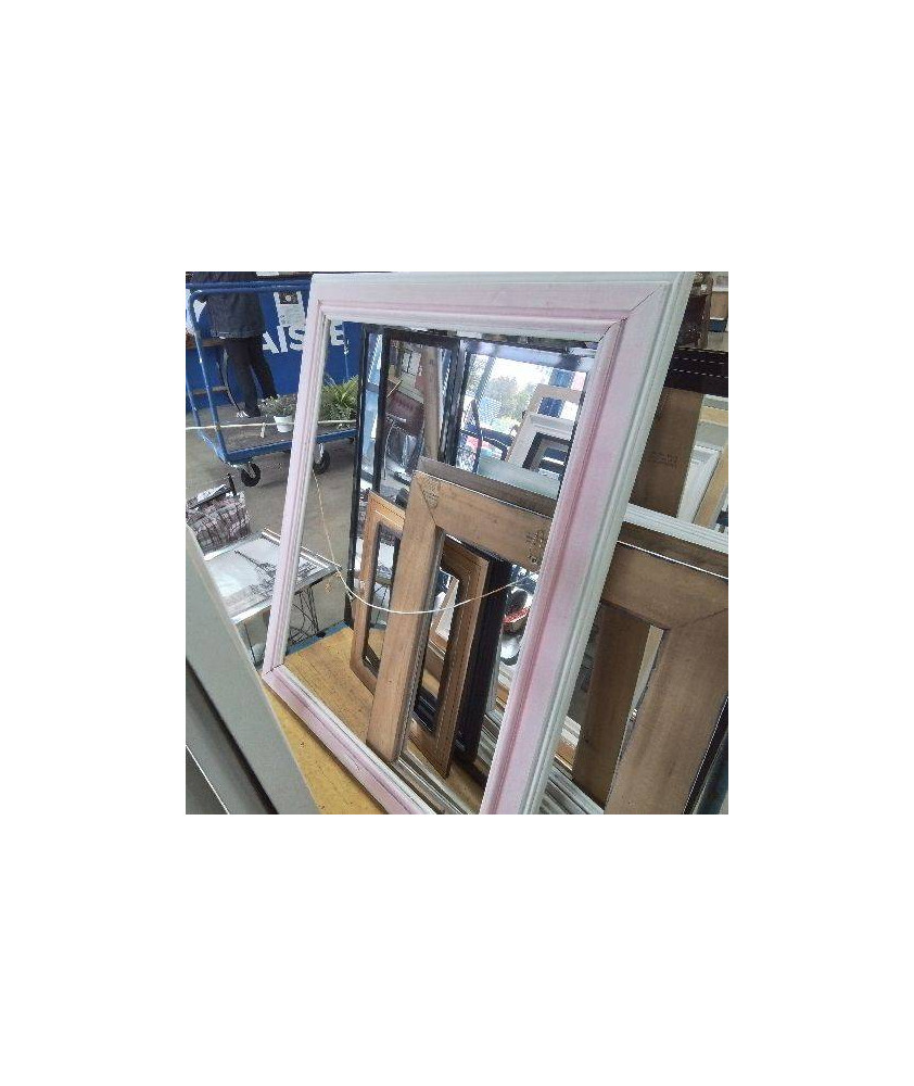 CADRE BOIS NU BLANC ROSE XXL