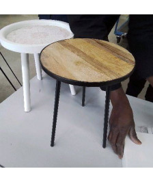 SELETTE NOIR ET BOIS 