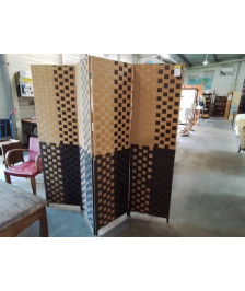PARAVENT RAPHIA 4 FEUILLES 200X180