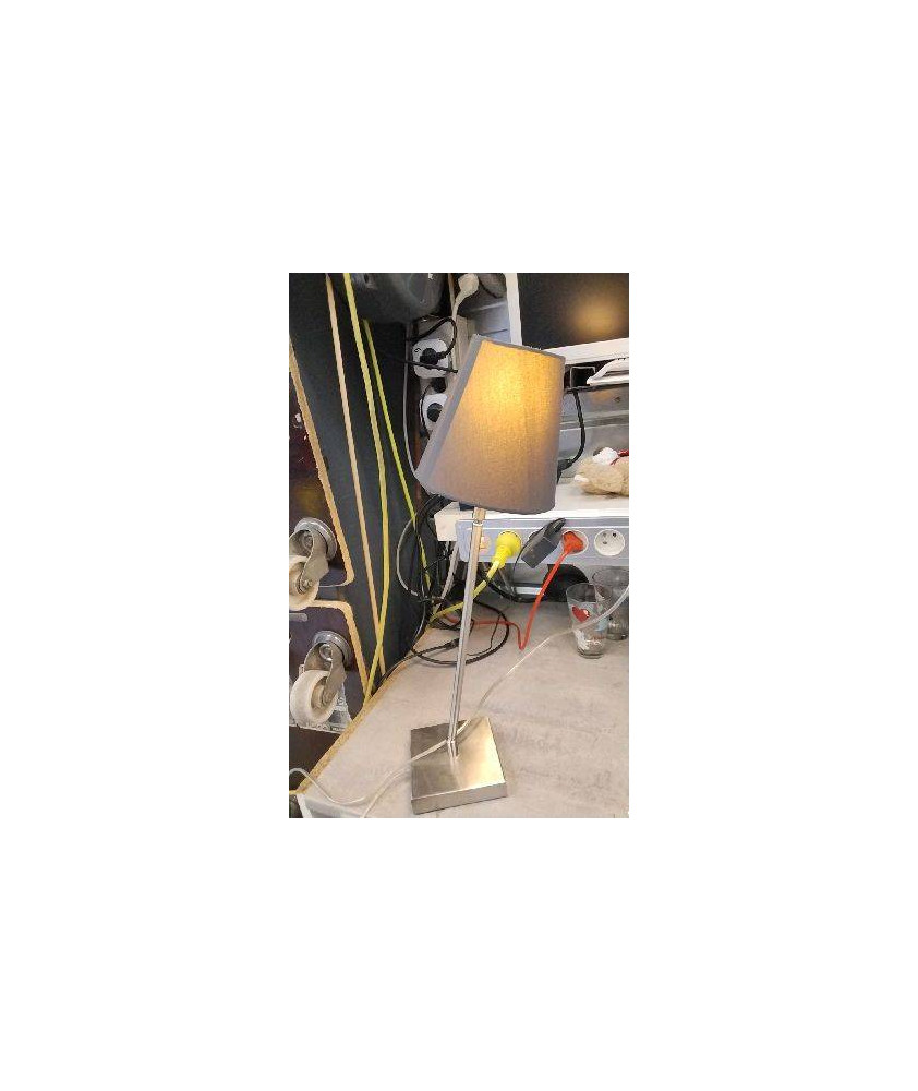 LAMPE PIED METAL ABAT-JOUR PM / DESAXABLE