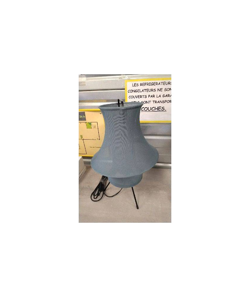 LAMPE A POSER TISSU BLEU GRIS - EN L’ETAT