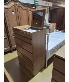 COMMODE 6 TIROIRS +MIROIR 