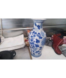 VASE GM - FLEURS BLEUES