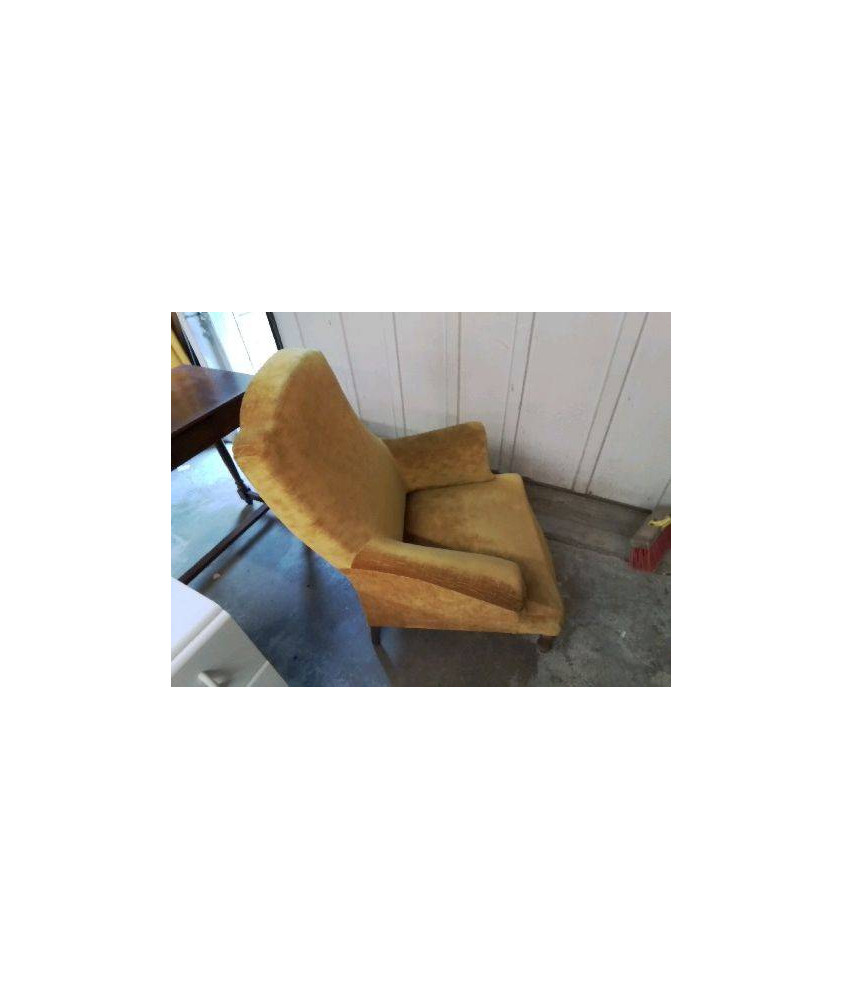 FAUTEUIL JAUNE STYLE NAPOLEON III