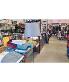 LAMPADAIRE ABAT JOUR GRIS