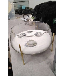 DECO POT VERRE SUR PIED 