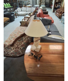 LAMPE BOIS AJ ECRU 