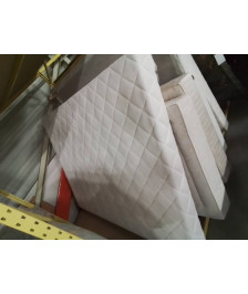 SOMMIER TAPISSER COUTIL BLANC 140X190