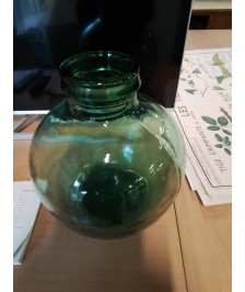 BONBONNE VERRE TEINTÉ VERT 37X32
