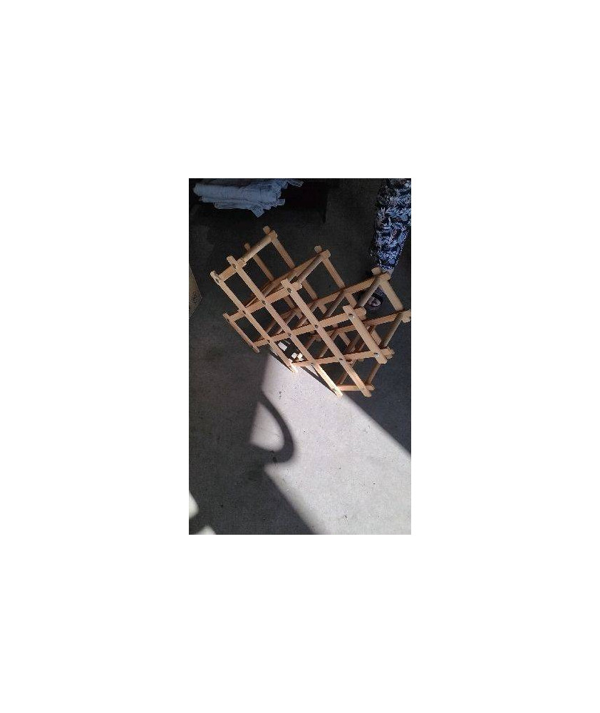 RANGE BOUTEILLE BOIS ACCORDEON 