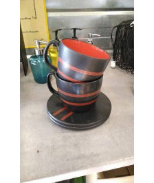 TASSES NOIRES DUO 