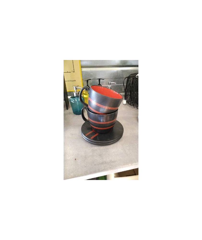 TASSES NOIRES DUO 