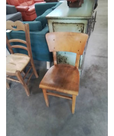 CHAISE D ADMINISTRATION BOIS CLAIR ANNÉES 50