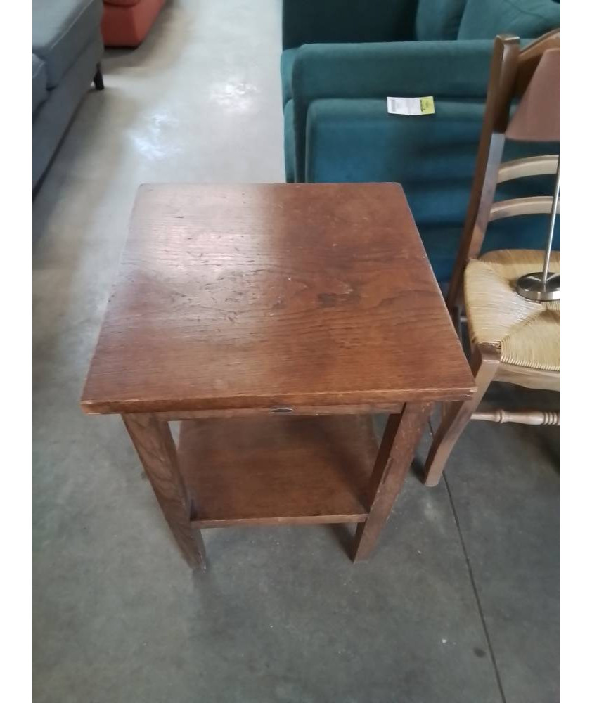 CONSOLE BOIS 2 PLATEAUX ANNÉES 50