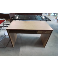 BUREAU BOIS CLAIR 1 TIROIR 1 NICHE 