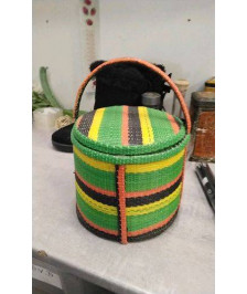 PANIER ROND TRESSE COULEURS 