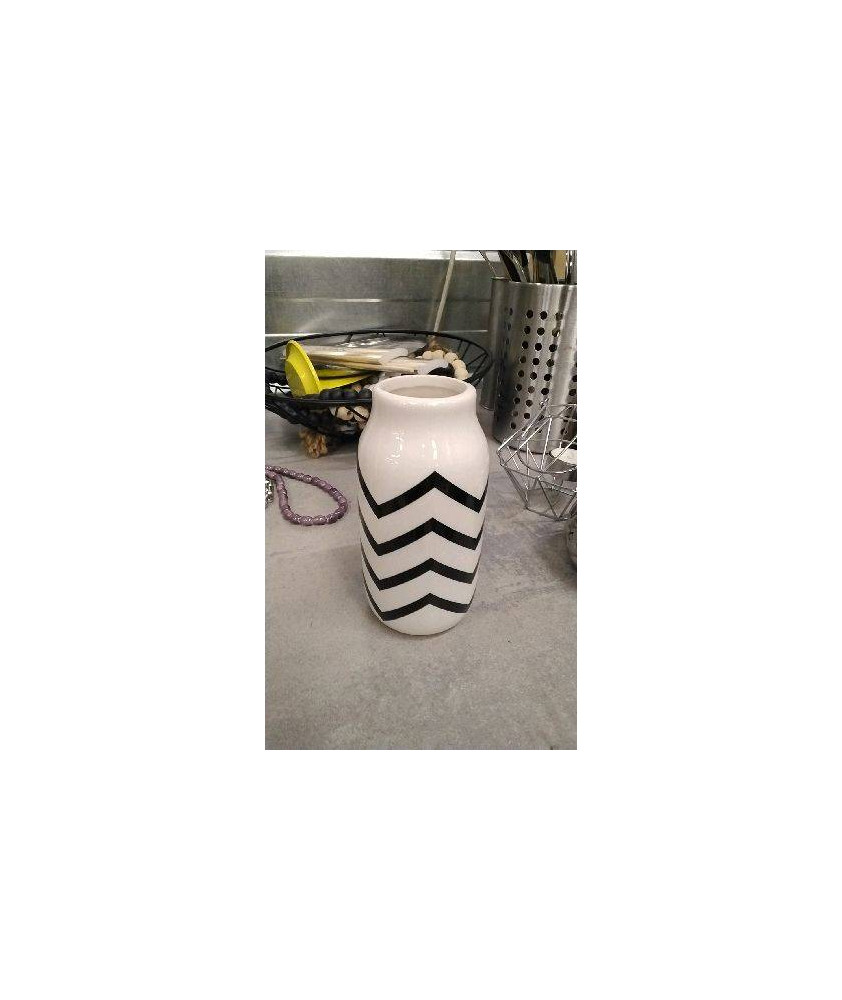 VASE BLANC NOIR 
