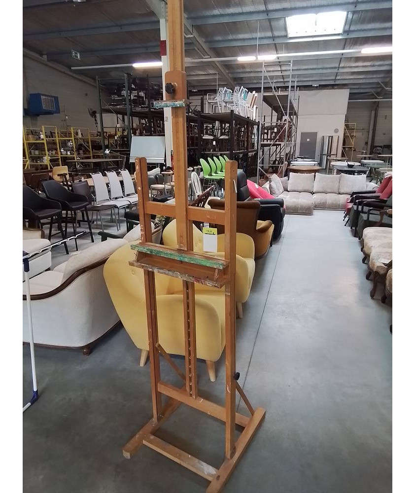 CHEVALET D ATELIER  BOIS CLAIR