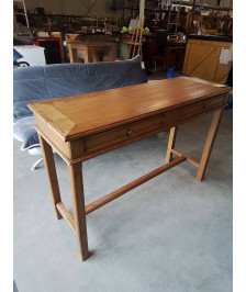 CONSOLE CHENE CLAIR 2 TIROIRS
