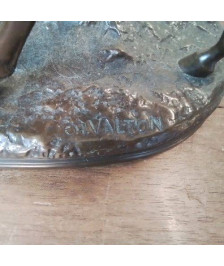 BRONZE ANIMALIER CHEVAUX SIGNÉ A.BARYE / CH.VALTON