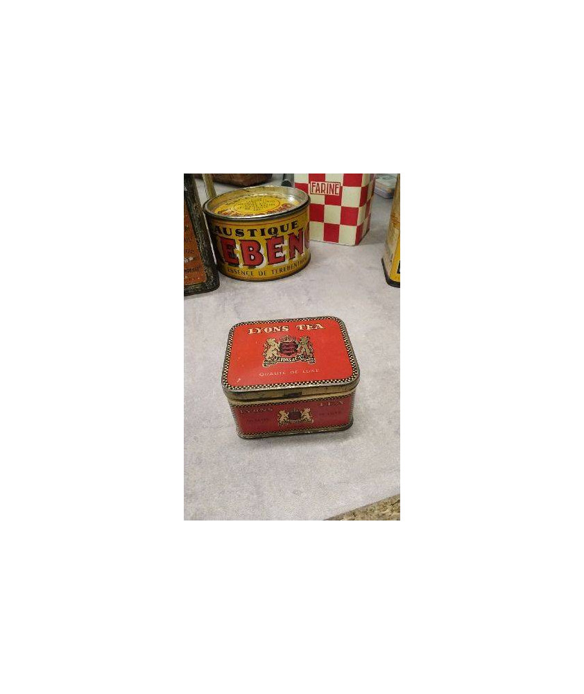 BOITE A THE LYONS TEA - METAL  - PM
