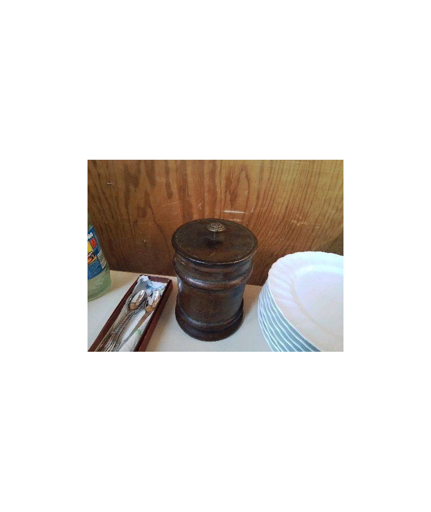 TABATIÈRE EN VERRE ET CUIRE 