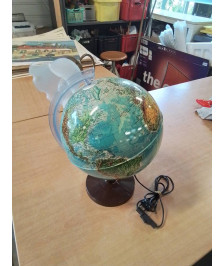 GLOBE TERRESTRE ELECTRIFIE ANNÉES 80