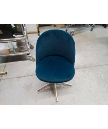 FAUTEUIL VELOUR BLEU MAISON DU MONDE