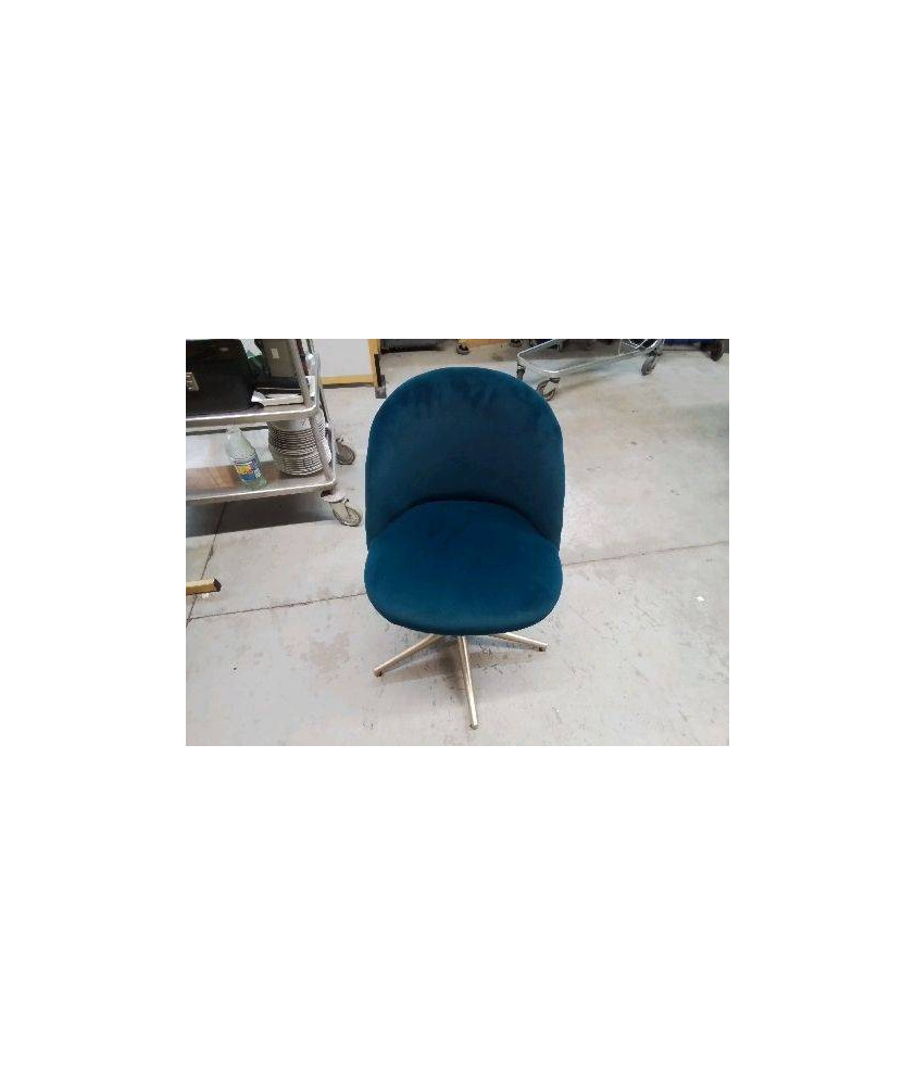 FAUTEUIL VELOUR BLEU MAISON DU MONDE