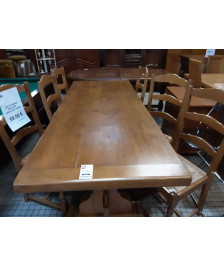 LOT 6 CHAISES PAILLÉES OSSATURE CHENE 