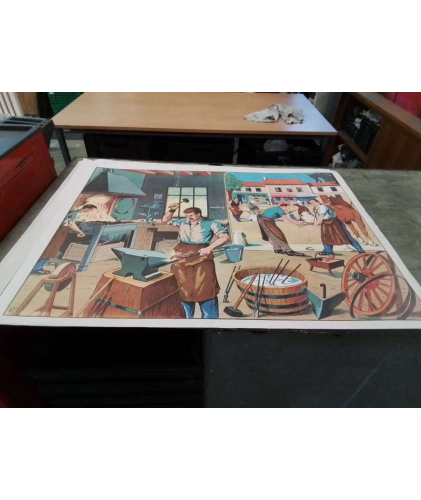 AFFICHE SCOLAIRE MDI LA FORGE ET LA MENUISERIE