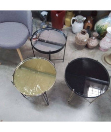 TABLE D’APPOINT MIROIR
