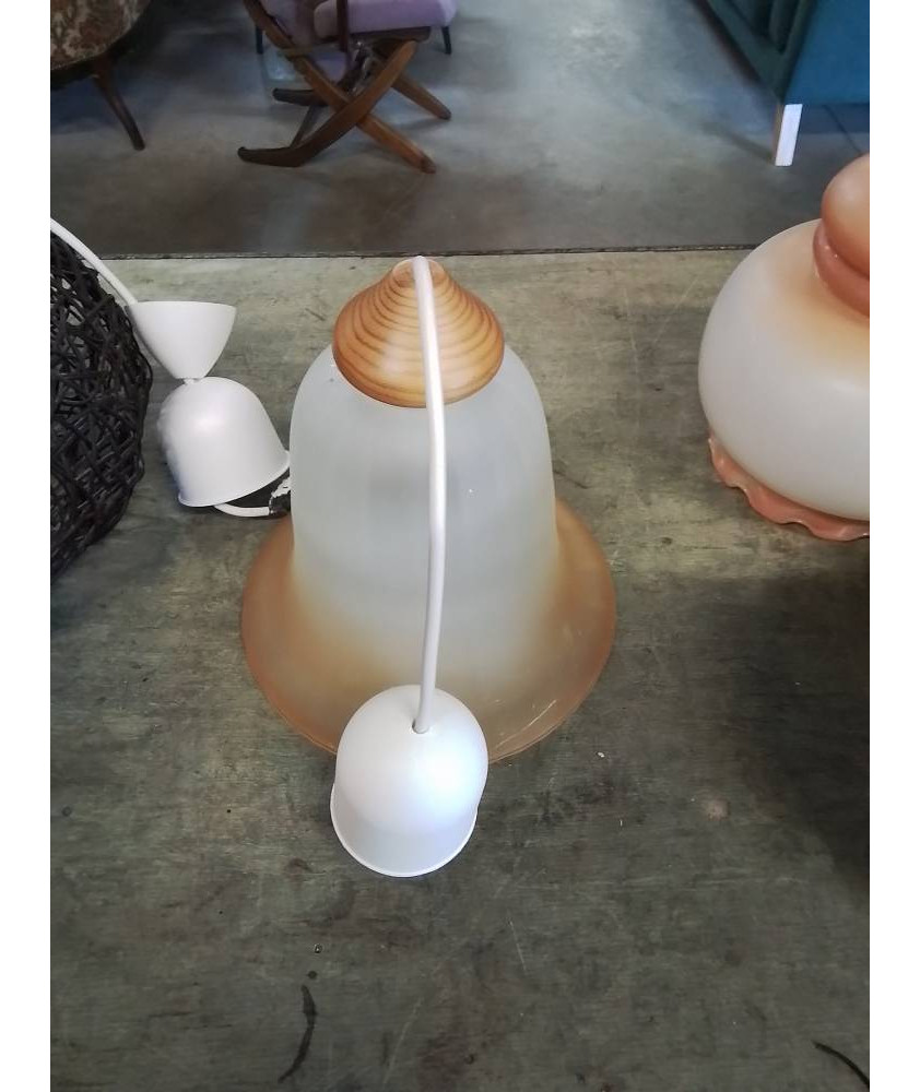 SUSPENSION VERRE ORANGE