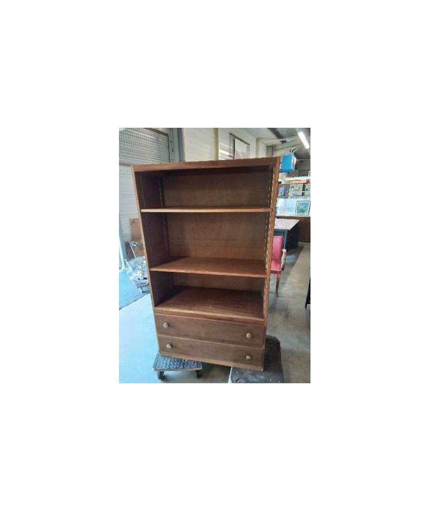 SECRÉTAIRE ANNÉES 60 2 TIROIRS 3 TABLETTES