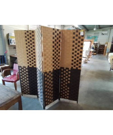 PARAVENT RAPHIA 4 FEUILLES 200X180