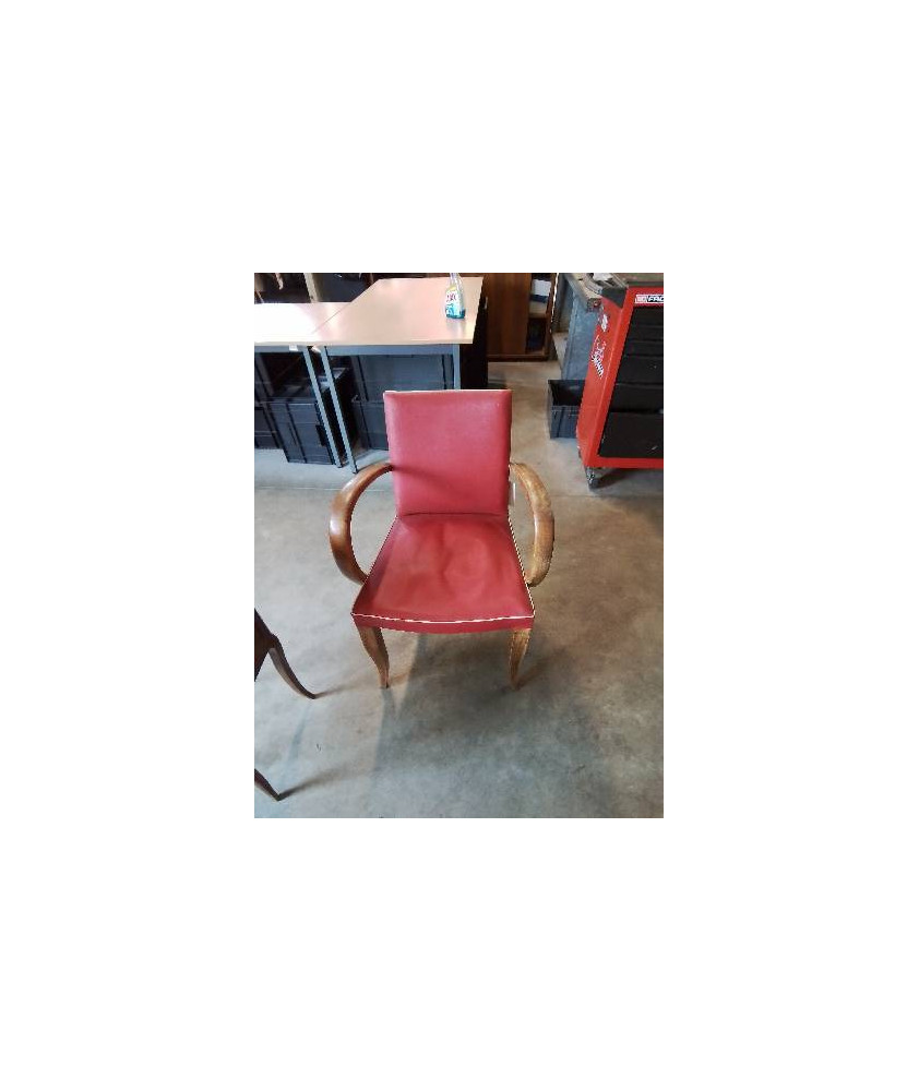 BRIDGE BOIS SKAI ROUGE ANNÉES 50