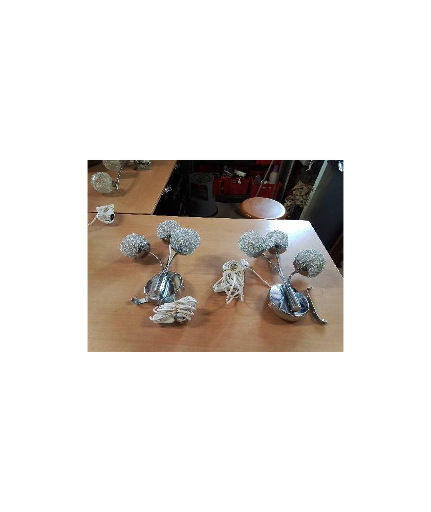 APPLIQUE MÉTAL 3 FEUX LED