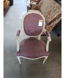 CABRIOLET STYLE LOUIS XVI TISSU PARME